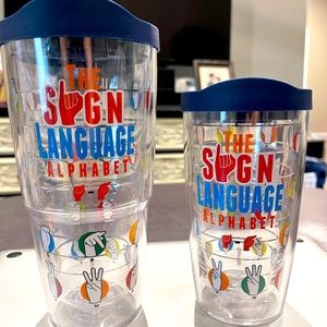 Sign Language Tervis Tumblers like new